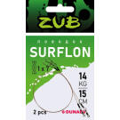 Поводки ZUB Surflon 1 x 7 14кг/30см (упак. 2 шт)