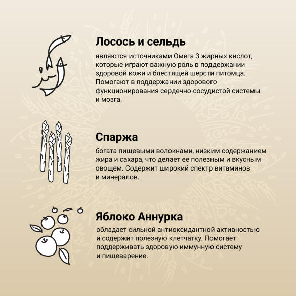 640гр Корм Craftia Natura Puppy Mini для щенков миниатюрных и мелких пород из Лосося с сельдью