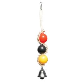 Игрушка для птиц Triol "Шарики с колокольчиком", 180*30мм