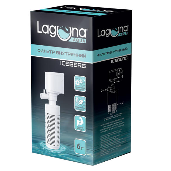 Фильтр Laguna ICEBERG JY501F 6Вт, 600л/ч, 200л
