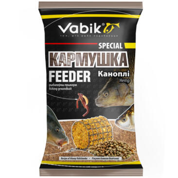 Прикормка VABIK FEEDER  Конопля 1кг
