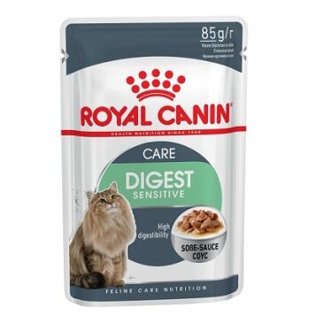 85гр Влажный корм ROYAL CANIN Digestive Care для взрослых кошек с чувствительным пищеварением, в соусе (пауч)