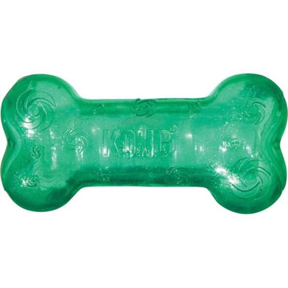 Игрушка KONG Toy Dog KONG Squeezz Crackle Bone для собак, 15см