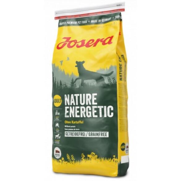 12,5кг Корм Josera Nature Energetic (Adult 25/17) беззерновой для взрослых собак всех пород с пищевой аллергией с Птицей и Картофелем