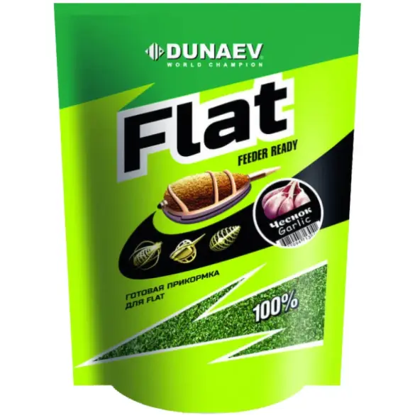 1кг Прикормка Dunaev Flat Feeder Ready Чеснок