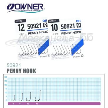 Крючки Owner 50921  Penny HOOK №10