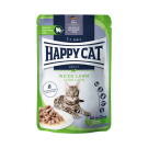85гр Корм влажный HAPPY CAT Culinary Meat in Sauce WeideLamm для кошек с Ягненком