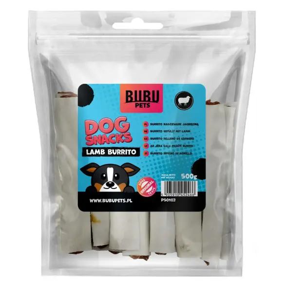 Лакомство в развес BUBU PETS Буррито из Баранины, 1кг