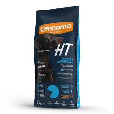10кг Корм Cennamo HTD Adult All Breeds OCEAN для взрослых собак всех пород с Лососем, Сельдью и Бурым рисом