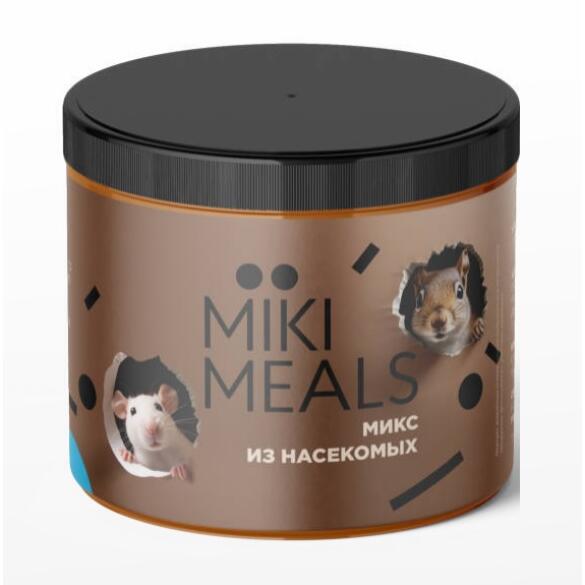 Лакомство Mikimeals "Смесь насекомых" для грызунов, 50гр