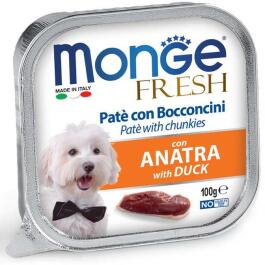 100гр Влажный корм Monge Dog FRESH Duck для собак, паштет из Утки
