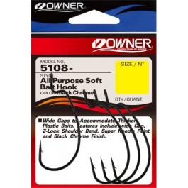 Крючок OWNER All  Purpose Softbait Hook BC №1 5шт
