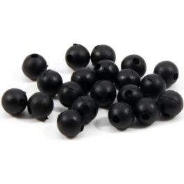 Бусина фидерная Namazu Soft Beads, PVC, d-6 мм, круглая, Черный (20шт)