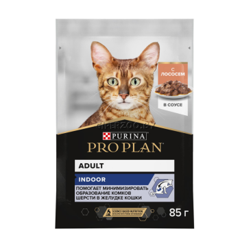 85гр Корм для кошек PRO PLAN Nutrisavour с Лососем в соусе