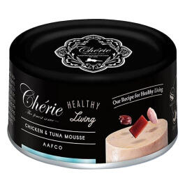 80гр Консервы Pettric Cherie Healthy Living для кошек мусс из Курицы и тунца