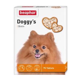 Лакомство-витамины Beaphar Doggi S Biotin для собак с биотином, 75шт