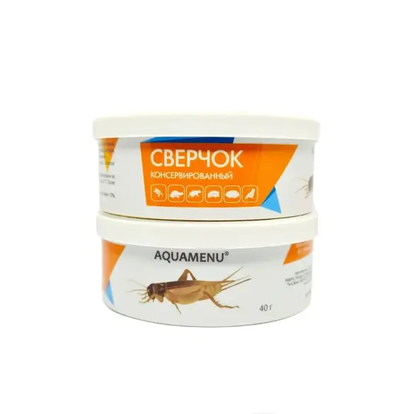 40гр Корм AQUAMENU Сверчок консервированный