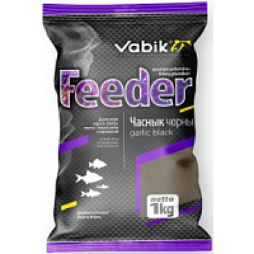 Прикормка Vabik FЕЕDER Чеснок черный 1кг