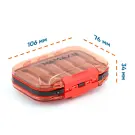 Коробка Namazu 106х76х34 мм для мормышек и мелких аксессуаров (тип В)