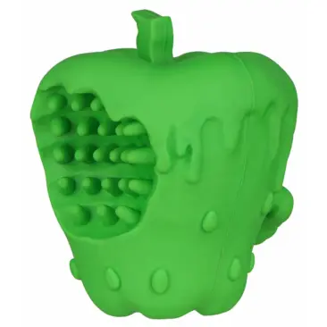 Игрушка Mr.Kranch для собак Яблоко, 10см зелёная с ароматом курицы