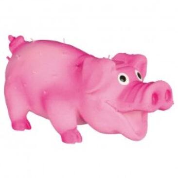 Игрушка из латекса TRIXIE для собаки Bristle Pig, "Свинка со щетиной" 10см