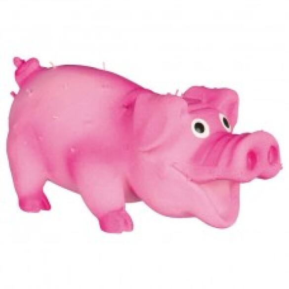 Игрушка из латекса TRIXIE для собаки Bristle Pig, "Свинка со щетиной" 10см