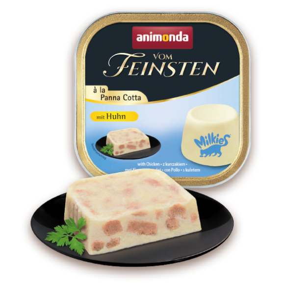 100гр Консервы Animonda Vom Feinsten à la Panna Cotta  для взрослых кошек с Курицей