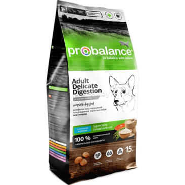 Корм в развес ProBalance Delicate Digestion для собак мелких пород с лососем и рисом, 1кг