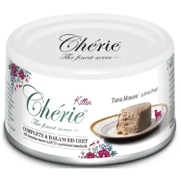 80гр Консервы Pettric Cherie Comlete & Balanced Diet для котят мусс из мяса Тунца