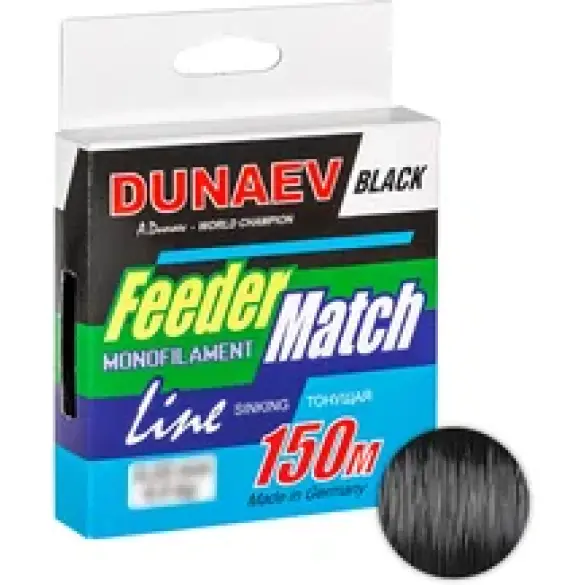 Леска Dunaev Feeder-Match Sinking Black 0.22мм  4,4 кг  150м