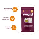 0,4кг Корм Award Hairball & Indoor для взрослых кошек для выведения шерсти с Уткой и Индейкой с добавлением зеленой чечевицы и Юкки Шидигера