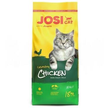 18кг Корм JosiCat Crunchy Chicken (Adult 28/9) для взрослых кошек с домашней Птицей