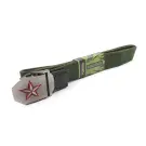 Ремень "СЛЕДОПЫТ-Звезда", 1400х36 мм, текстиль, зеленый