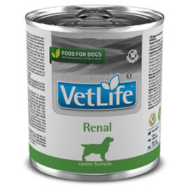 300гр Консервы Farmina Vet Life Natural Diet Dog Renal диета для взрослых собак при заболеваниях почек, паштет