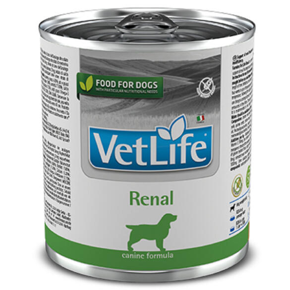 300гр Консервы Farmina Vet Life Natural Diet Dog Renal диета для взрослых собак при заболеваниях почек, паштет