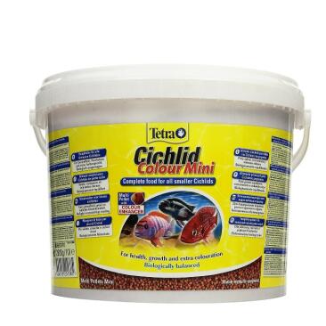 Корм в развес TETRA Cichlid Colour Mini Pellets гранулы для всех видов небольших цихлид, 1кг
