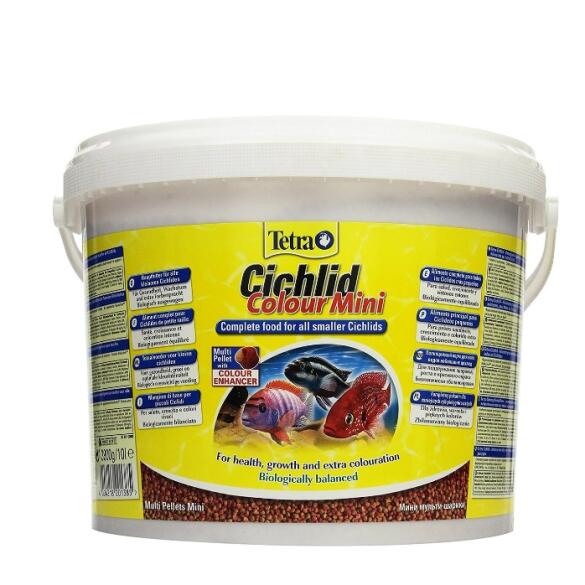 Корм в развес TETRA Cichlid Colour Mini Pellets гранулы для всех видов небольших цихлид, 1кг