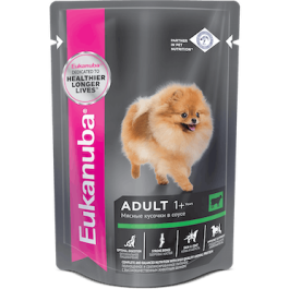 Консервы Eukanuba DOG ADULT  100г для собак с говядиной в соусе