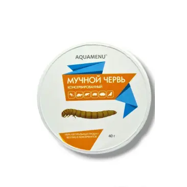 40гр Корм AQUAMENU Мучной червь