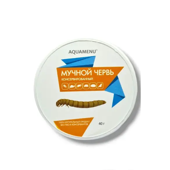 40гр Корм AQUAMENU Мучной червь