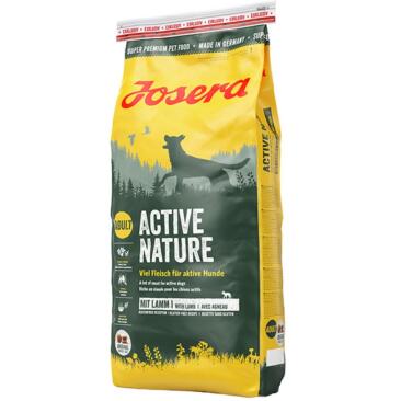 12,5кг Корм Josera Active Nature (Adult Medium/Maxi 28/16) для взрослых собак с домашней Птицей, Бараниной и Фруктами