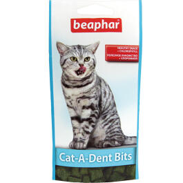35гр Лакомство BEAPHAR Cat-A-Dent Bits, Подушечки для чистки зубов у кошек