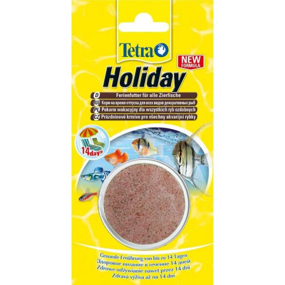 30гр Корм TETRA Holiday на время отпуска (до 14 дней) для всех видов декоративных рыб