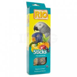 2*90гр RIO Sticks Fruit and Berries палочки для попугаев с фруктами и ягодами