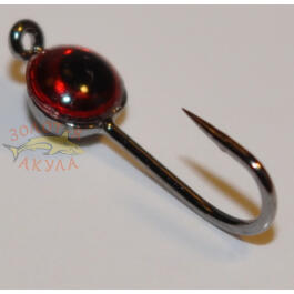 Мормышка вольфрамовая с ушком ""Полусфера 3D глаз"" 3,0мм, черная, 0,15гр