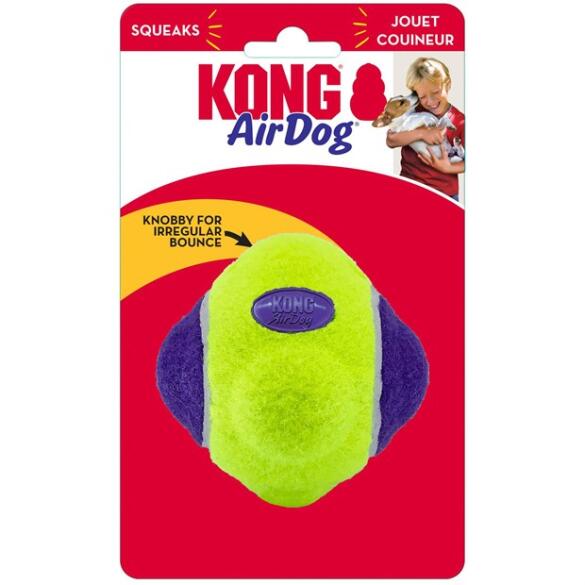 Игрушка KONG Toy Dog AirDog Squeaker Knobby Ball Md/Lg для собак с пищалкой