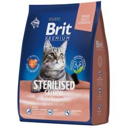 Корм в развес Brit Premium Cat Sterilized для взрослых стерилизованных котов с Лососем и Курицей 1кг