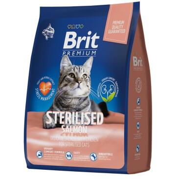 Корм в развес Brit Premium Cat Sterilized для взрослых стерилизованных котов, лосось и курица 1кг