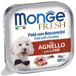 100гр Влажный корм Monge Dog FRESH Lamb для собак, паштет из Ягненка
