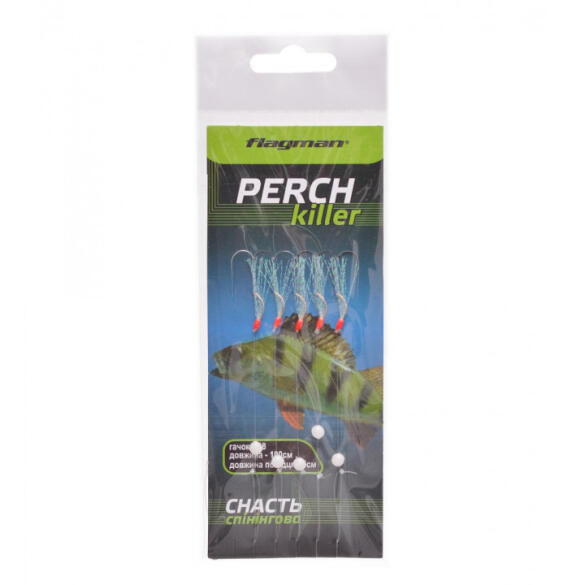 Снасть спиннинговая FLAGMAN Perch Killer 100см с лепестком green